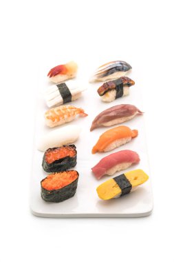 karışık sushi nigiri - Japon gıda tarzı