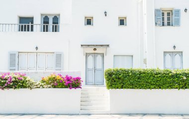 Santorini ve gree dış bina güzel mimari