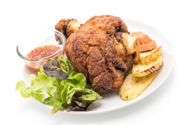 Gevrek domuz knuckle veya Alman domuz Hocks