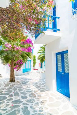 Santorini ve gree dış bina güzel mimari