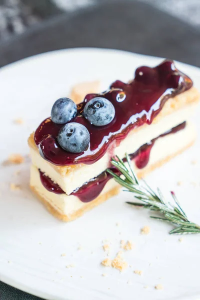 Blueberry cheese cake — Stock Photo, Image