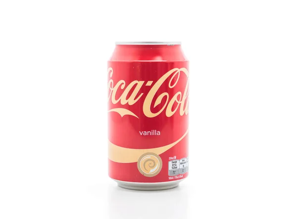 Bangkok, Thailandia - 4 aprile 2017: Coca Cola Vaniglia può isolare — Foto Stock