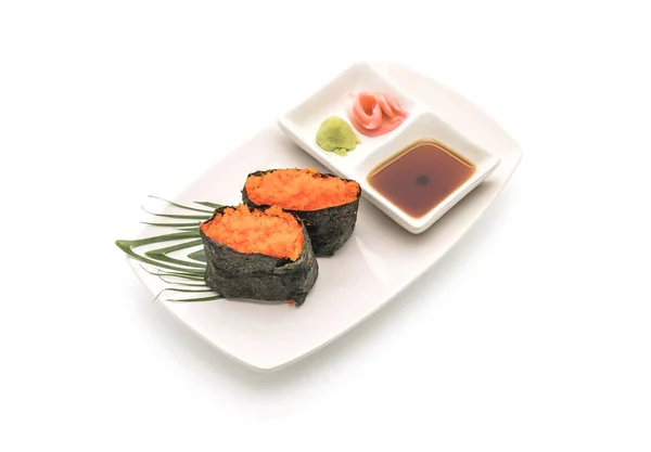 Egg shrimp nigiri sushi - japanese food style — Stock Photo, Image