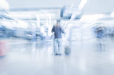 Havaalanında soyut bulanıklık 