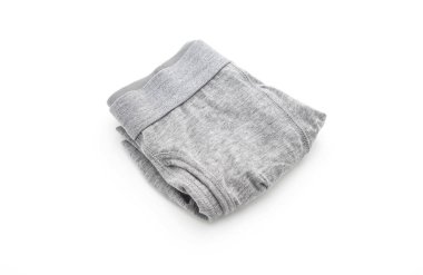 Beyaz arka plan üzerinde erkek iç giyim