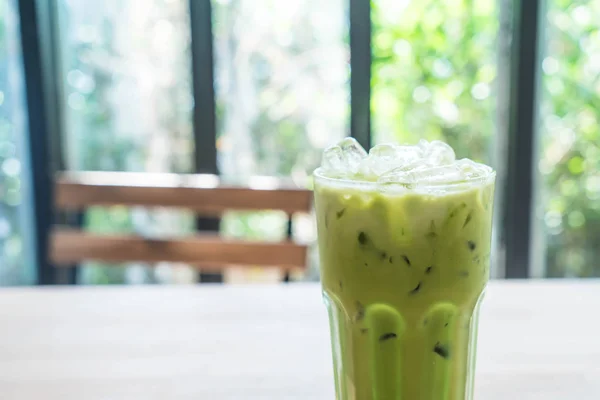 Latte freddo al tè verde — Foto Stock