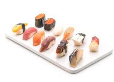 karışık sushi nigiri - Japon gıda tarzı