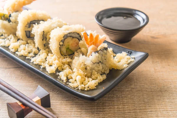 Tempura crevettes sushi rouleau — Photo