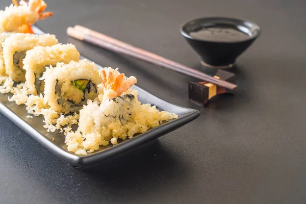 Tempura karides suşi roll — Stok fotoğraf