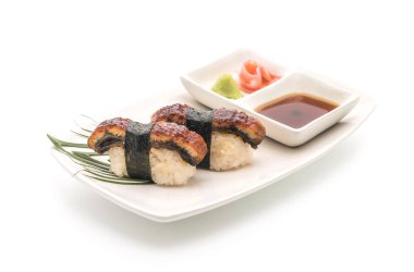 yılan balığı nigiri suşi - Japon gıda tarzı