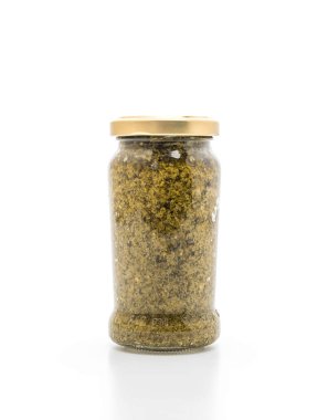 fesleğen pesto kavanoz