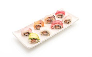 karışık suşi roll - Japon gıda tarzı