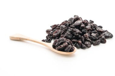 Beyaz üzerine siyah kuru üzüm