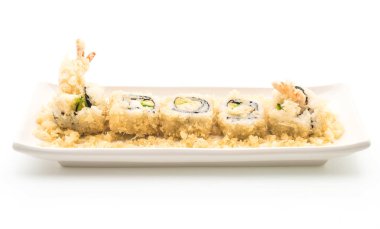 tempura karides suşi roll - Japon gıda tarzı