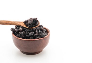 Beyaz üzerine siyah kuru üzüm