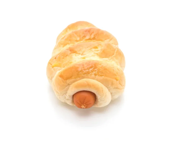 Λουκάνικο roll ψωμί — Φωτογραφία Αρχείου