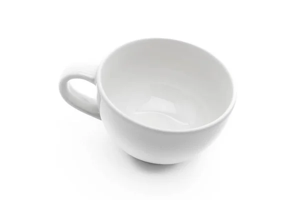 Leere weiße Kaffeetasse — Stockfoto