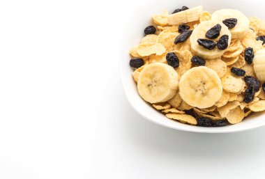 muz, Kuru üzüm ve kahvaltıda süt ile tahıl