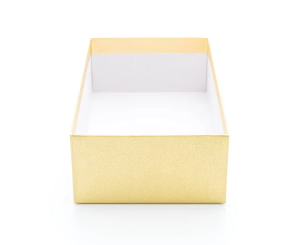 Золотая коробка — стоковое фото
