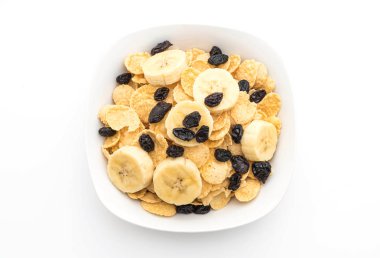 muz, Kuru üzüm ve kahvaltıda süt ile tahıl