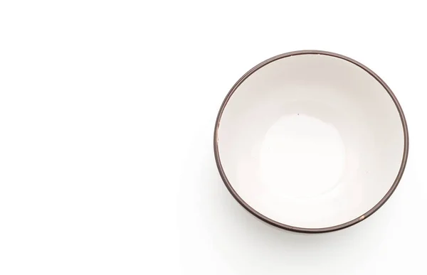 Empty bowl on white — Stock Photo, Image