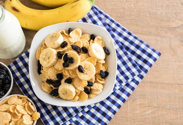 muz, Kuru üzüm ve süt ile tahıl 