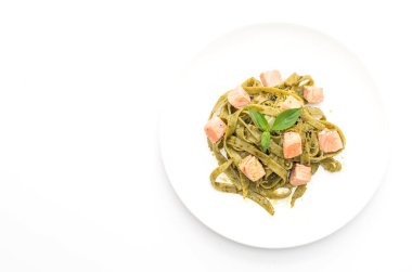 ıspanak fettuccine somon ile