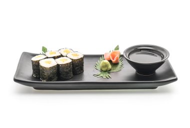 Turşu turp maki sushi-Japon gıda tarzı