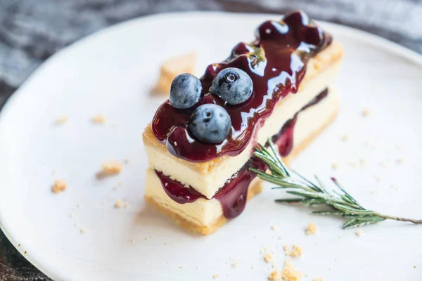 Blueberry cheese cake — Stock Photo, Image