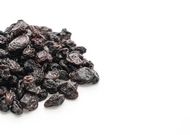 Beyaz üzerine siyah kuru üzüm
