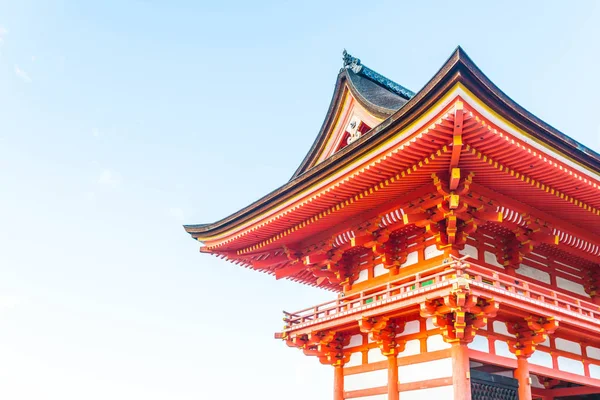 Prachtige architectuur in de tempel Kiyomizu-dera Kyoto,. — Stockfoto