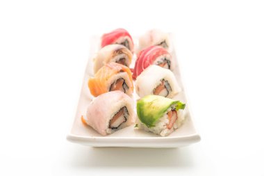 karışık suşi roll - Japon gıda tarzı