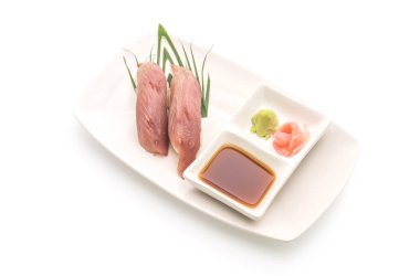  Red snapper nigiri suşi-Japon gıda tarzı