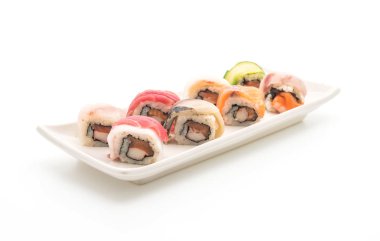 karışık suşi roll - Japon gıda tarzı