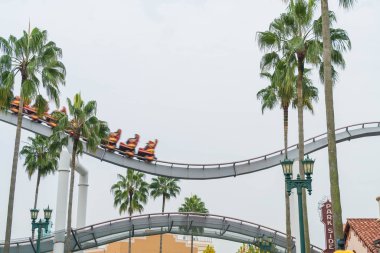Osaka, Japonya - 21 Kasım 2016: temel tema park konumlar 