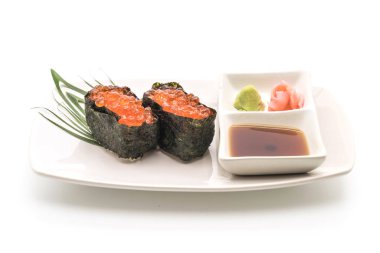 Somon Karaca nigiri suşi - Japon gıda tarzı