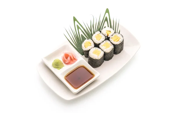 Édes tojás maki (tamago) - Japán élelmiszer-stílusban — Stock Fotó
