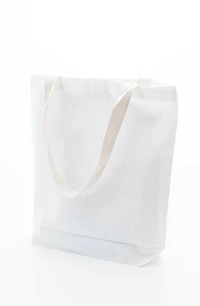 Λευκό ύφασμα τσάντα — Φωτογραφία Αρχείου