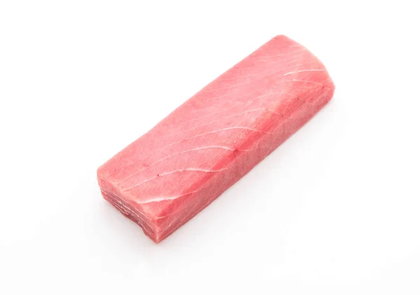 Färsk tonfisk på vit — Stockfoto