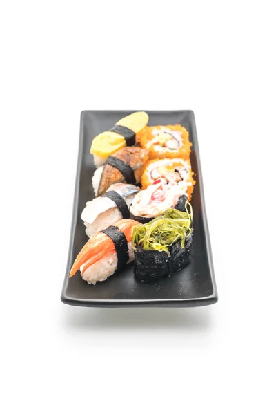 Roll a sushi és a maki — Stock Fotó