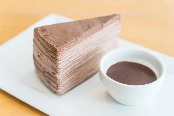 Crape шоколадний торт — стокове фото