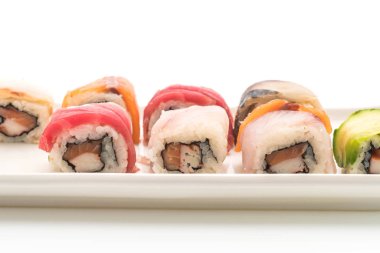 karışık suşi roll - Japon gıda tarzı