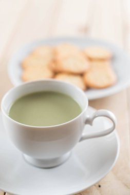 hot matcha latte