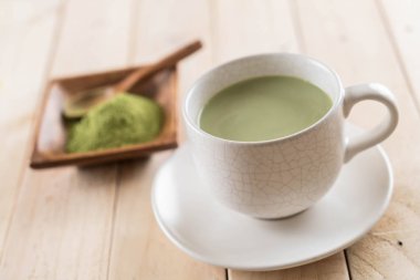 hot matcha latte