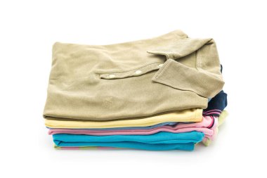 giyim üzerine beyaz yığınları 