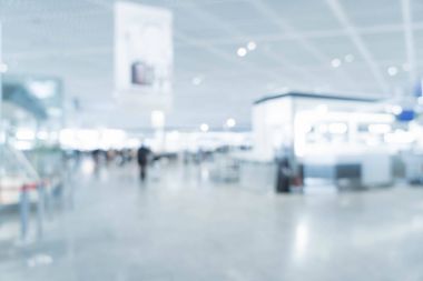 Havaalanında soyut bulanıklık 