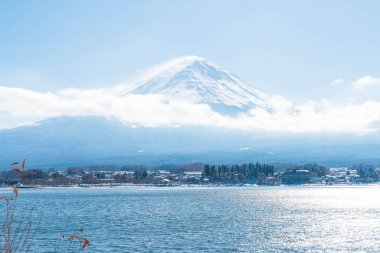Dağ Fuji San Kawaguchiko Gölü.