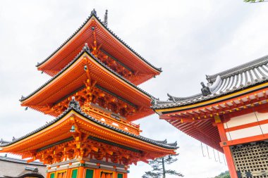 Kiyomizu-dera Tapınağı güzel mimari Kyoto,.