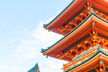 Kiyomizu-dera Tapınağı güzel mimari Kyoto,.