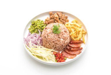 Pirinç ve karides ezmesi.